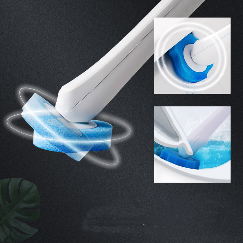 Elegant Disposable Toilet Bowl Cleaner Brush Wand Brush Holder With 14